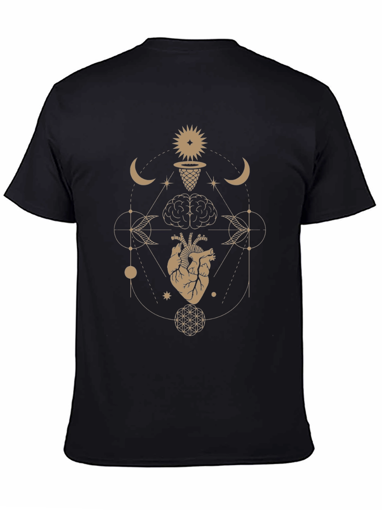 Esoteric Heart & Mind Graphic T-Shirt - Black