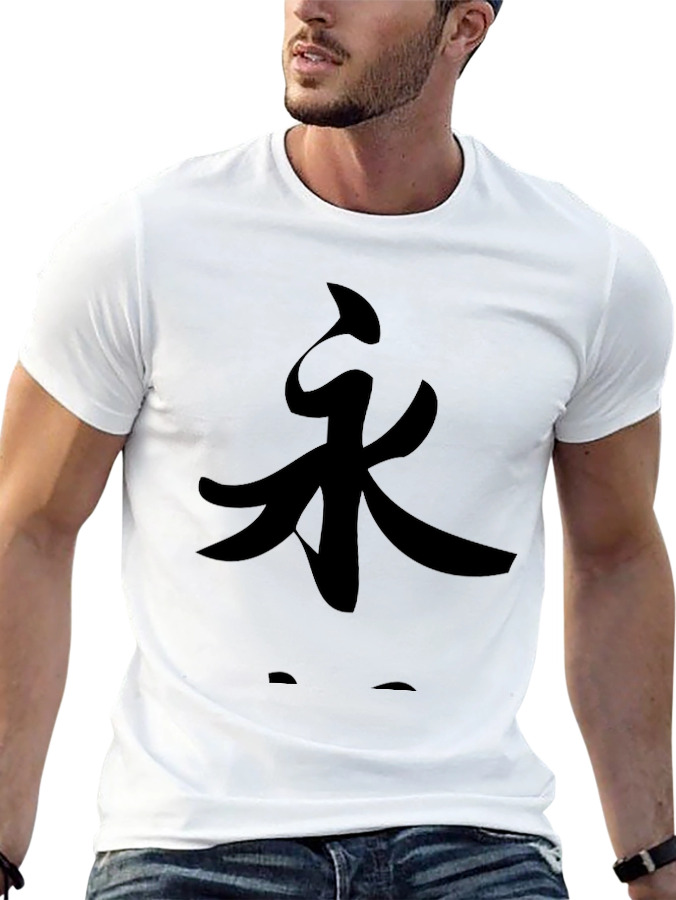 Black T-Shirt with Chinese Symbol