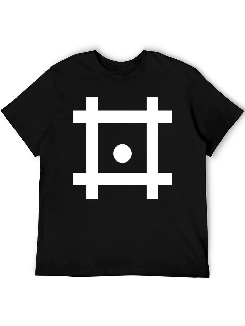Geometric Symbol Black T-Shirt