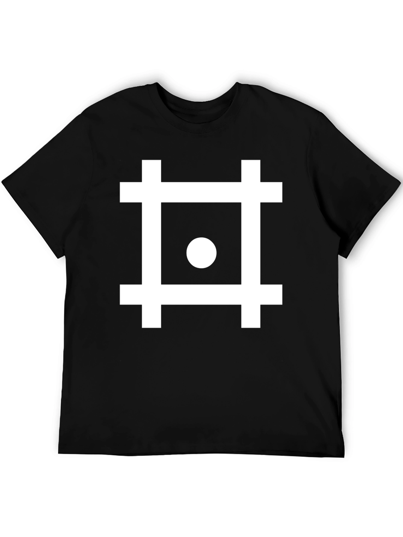 Geometric Symbol Black T-Shirt