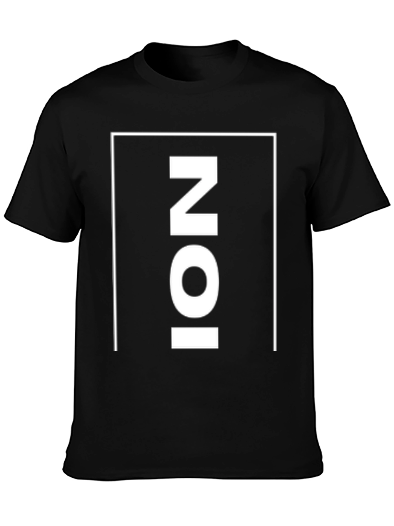 Mens Black Graphic T-Shirt - NOI Print
