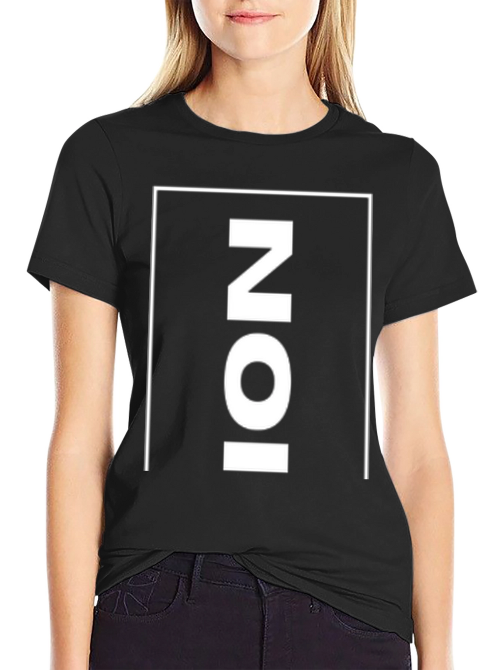 Mens Black Graphic T-Shirt - NOI Print