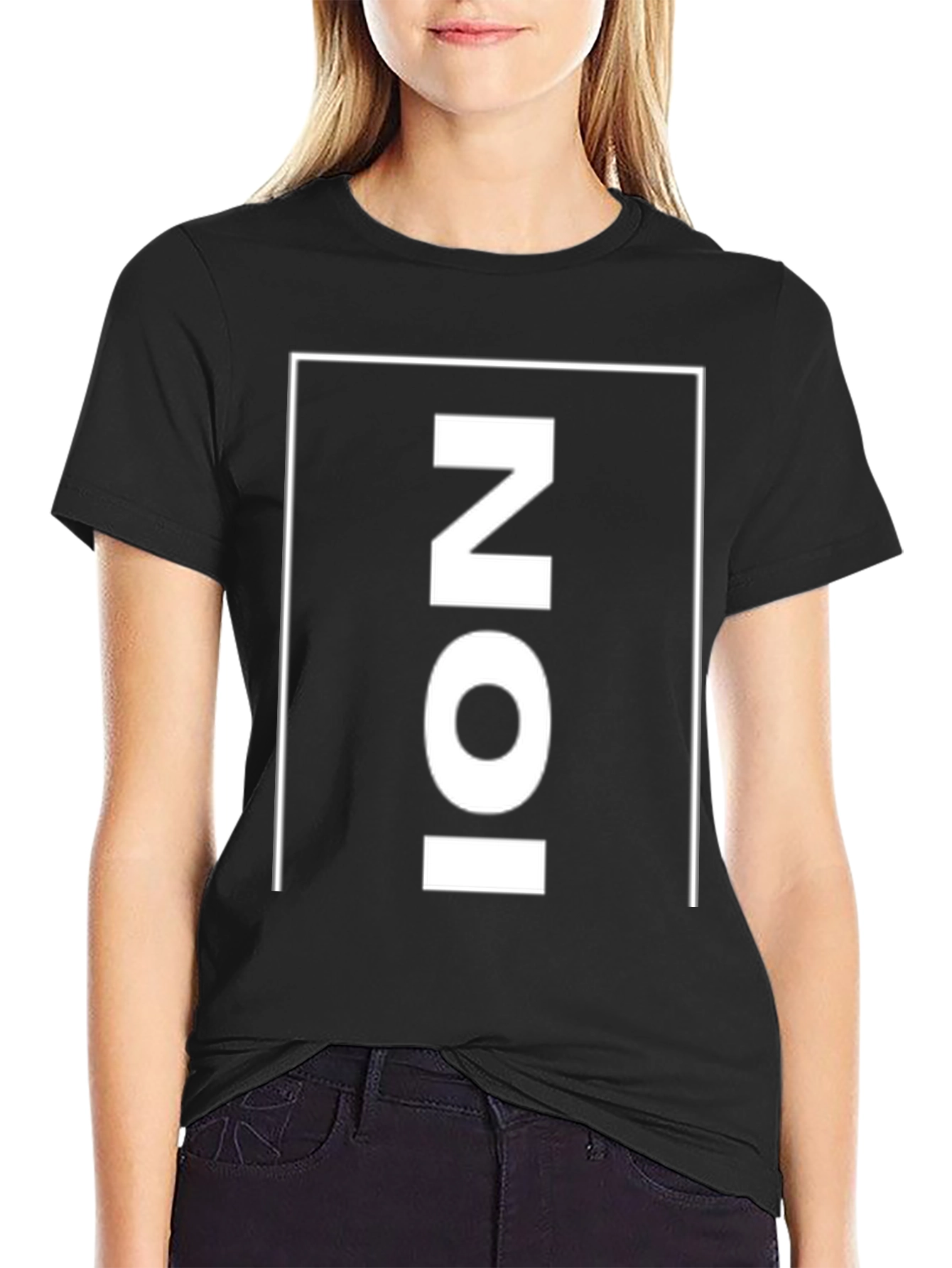 Mens Black Graphic T-Shirt - NOI Print