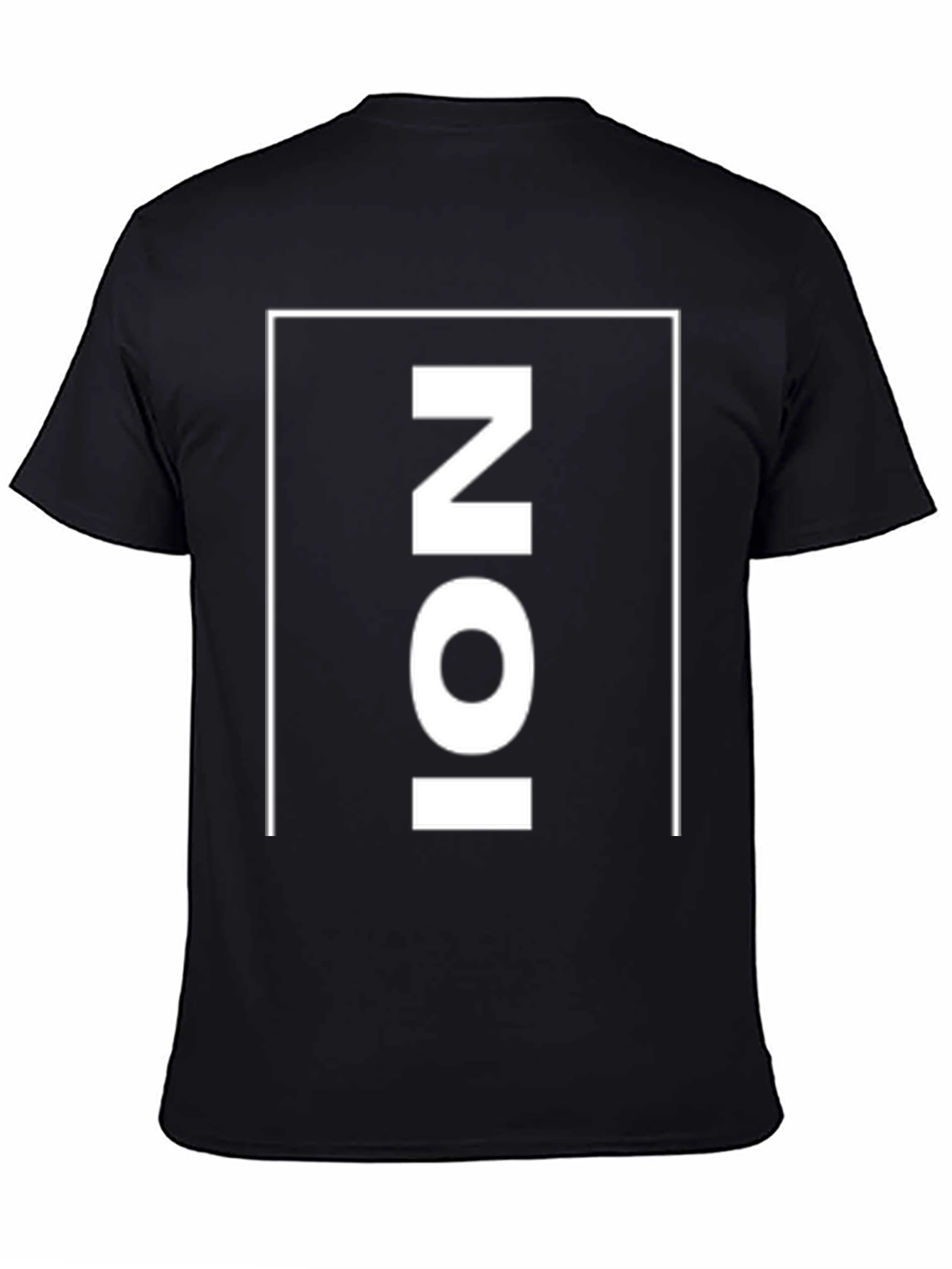 Mens Black Graphic T-Shirt - NOI Print