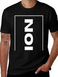 Mens Black Graphic T-Shirt - NOI Print