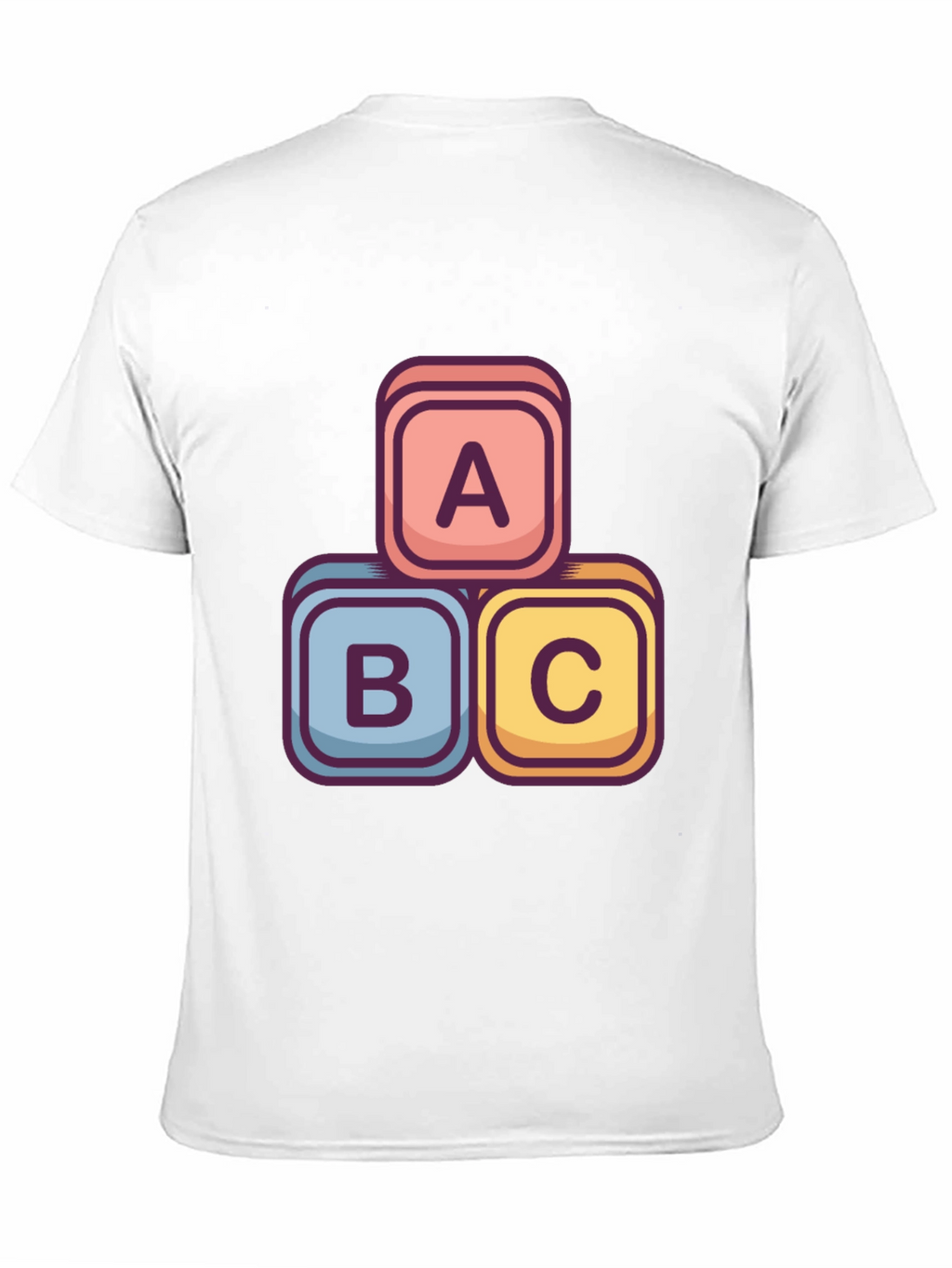 ABC Blocks Graphic Tee - Stylish Cotton Blend