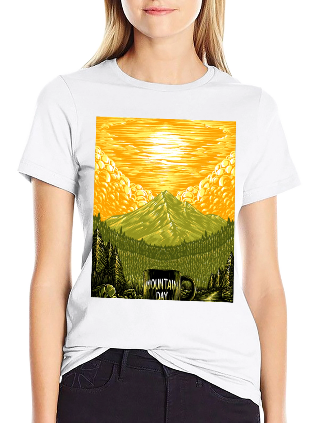 Mountain Day Graphic Tee - Nature Lover T-Shirt