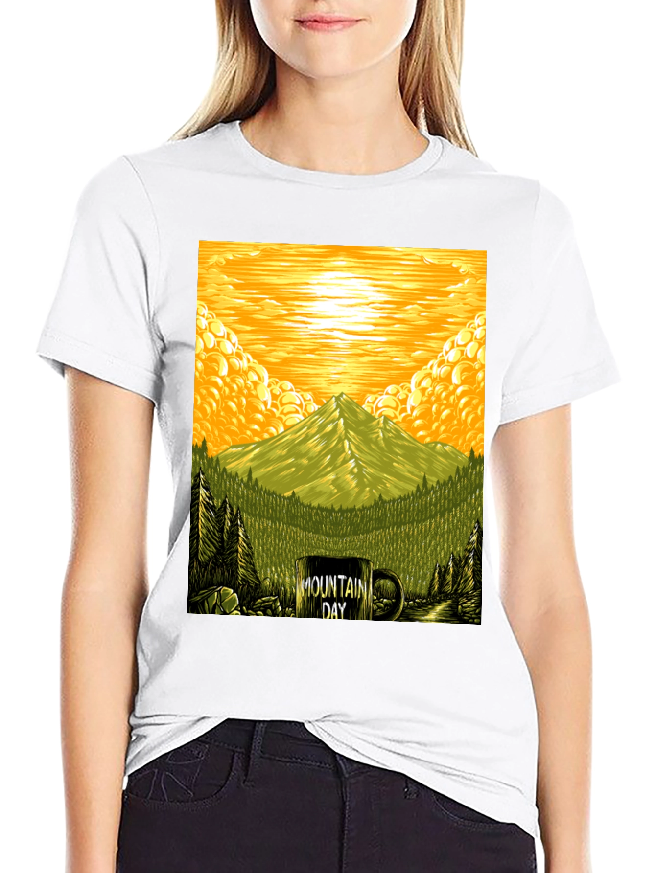 Mountain Day Graphic Tee - Nature Lover T-Shirt
