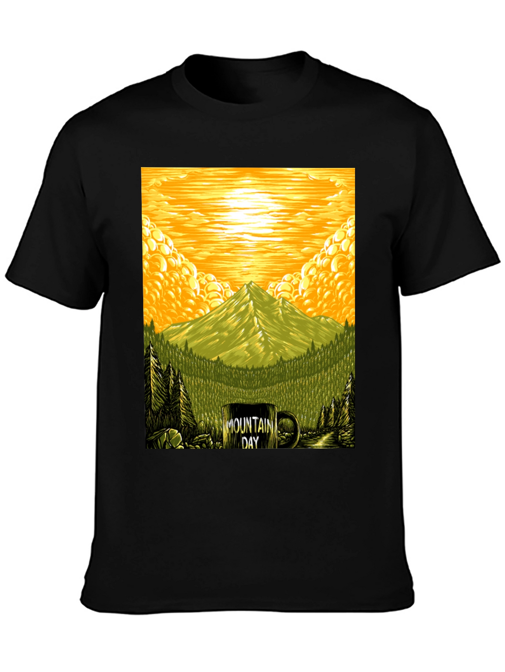 Mountain Day Graphic Tee - Nature Lover T-Shirt