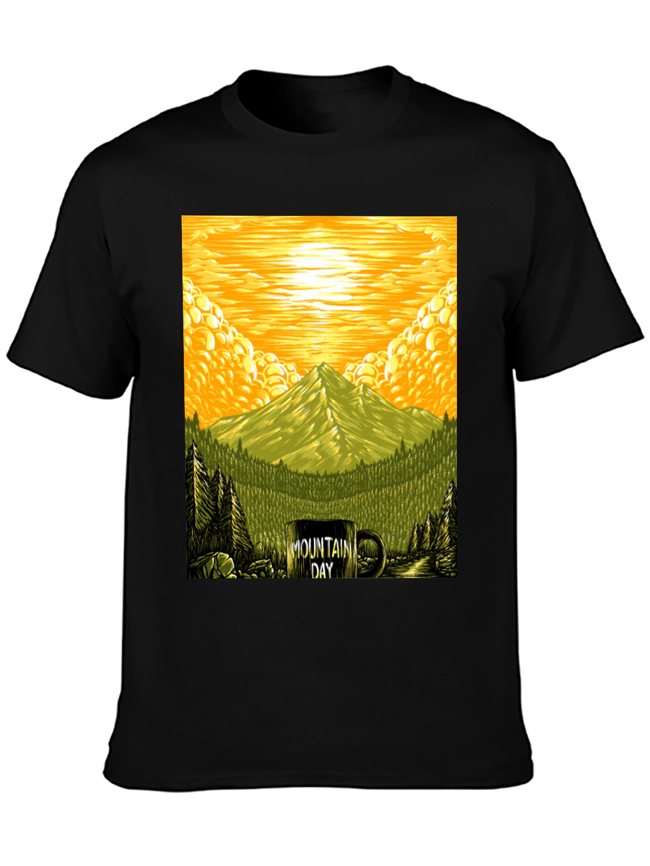Mountain Day Graphic Tee - Nature Lover T-Shirt