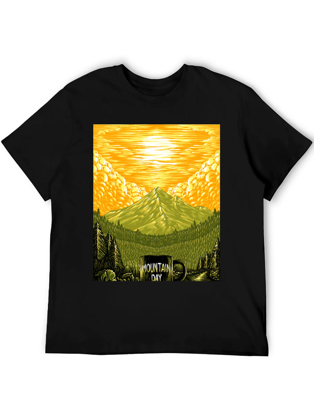 Mountain Day Graphic Tee - Nature Lover T-Shirt