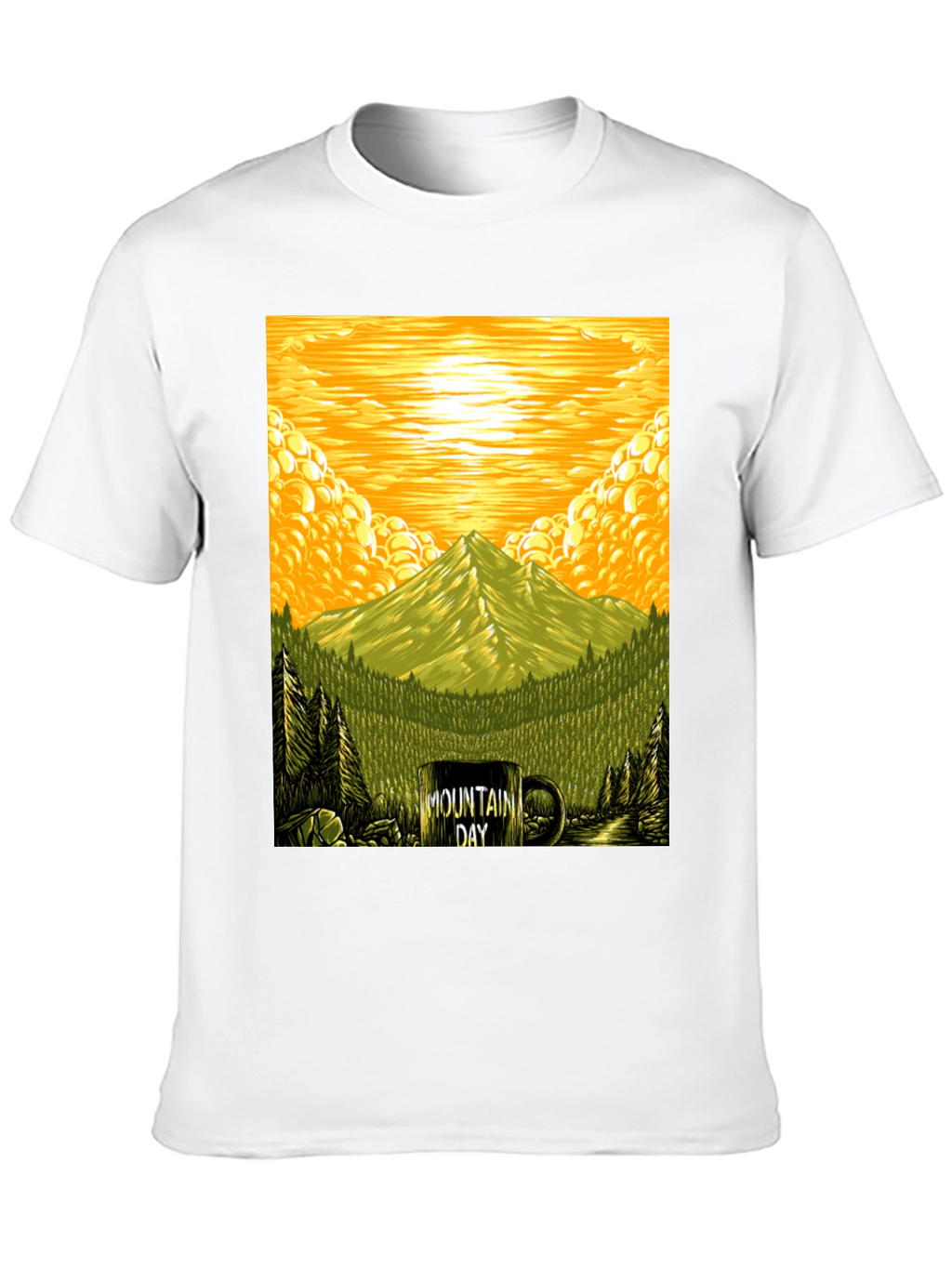 Mountain Day Graphic Tee - Nature Lover T-Shirt