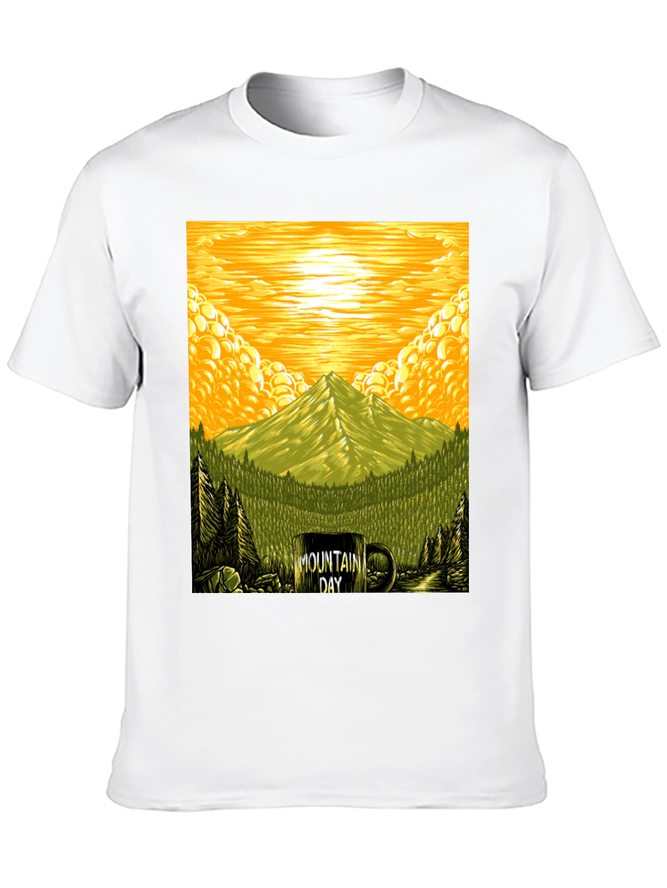 Mountain Day Graphic Tee - Nature Lover T-Shirt