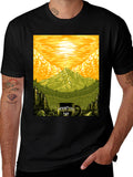 Mountain Day Graphic Tee - Nature Lover T-Shirt