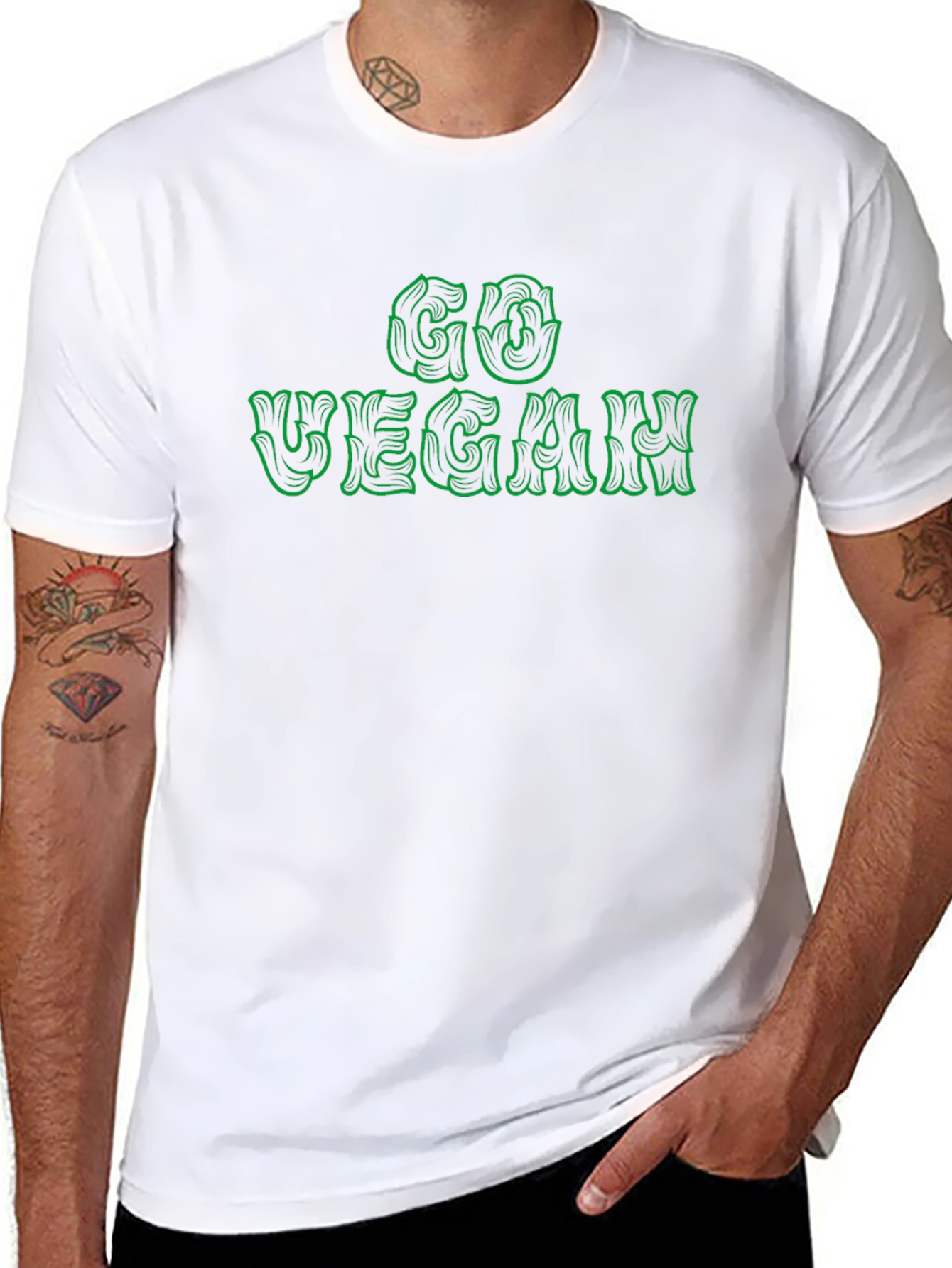 Go Vegan Black T-Shirt