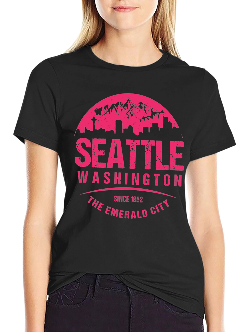 Seattle Washington Emerald City Graphic T-Shirt