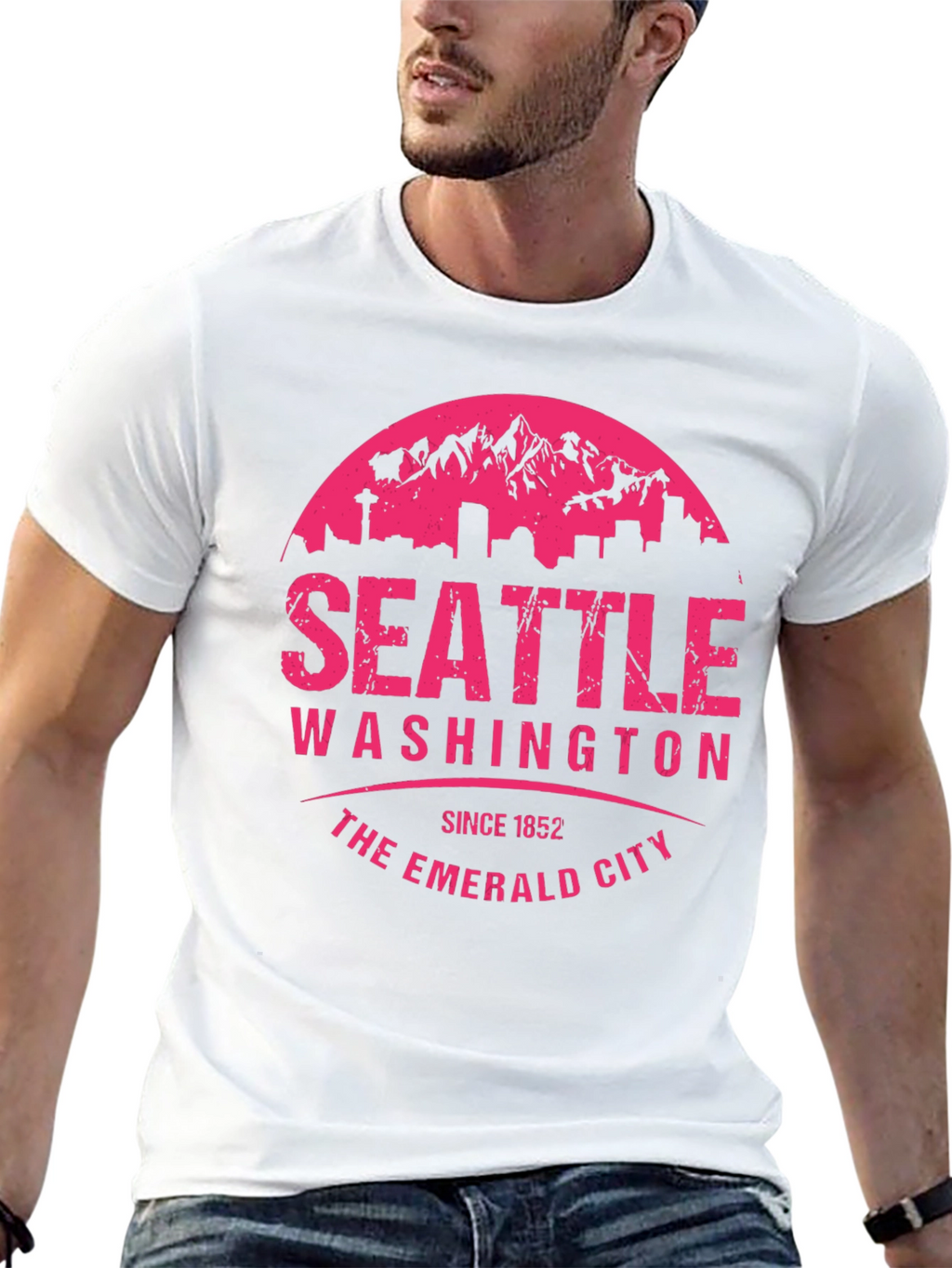 Seattle Washington Emerald City Graphic T-Shirt