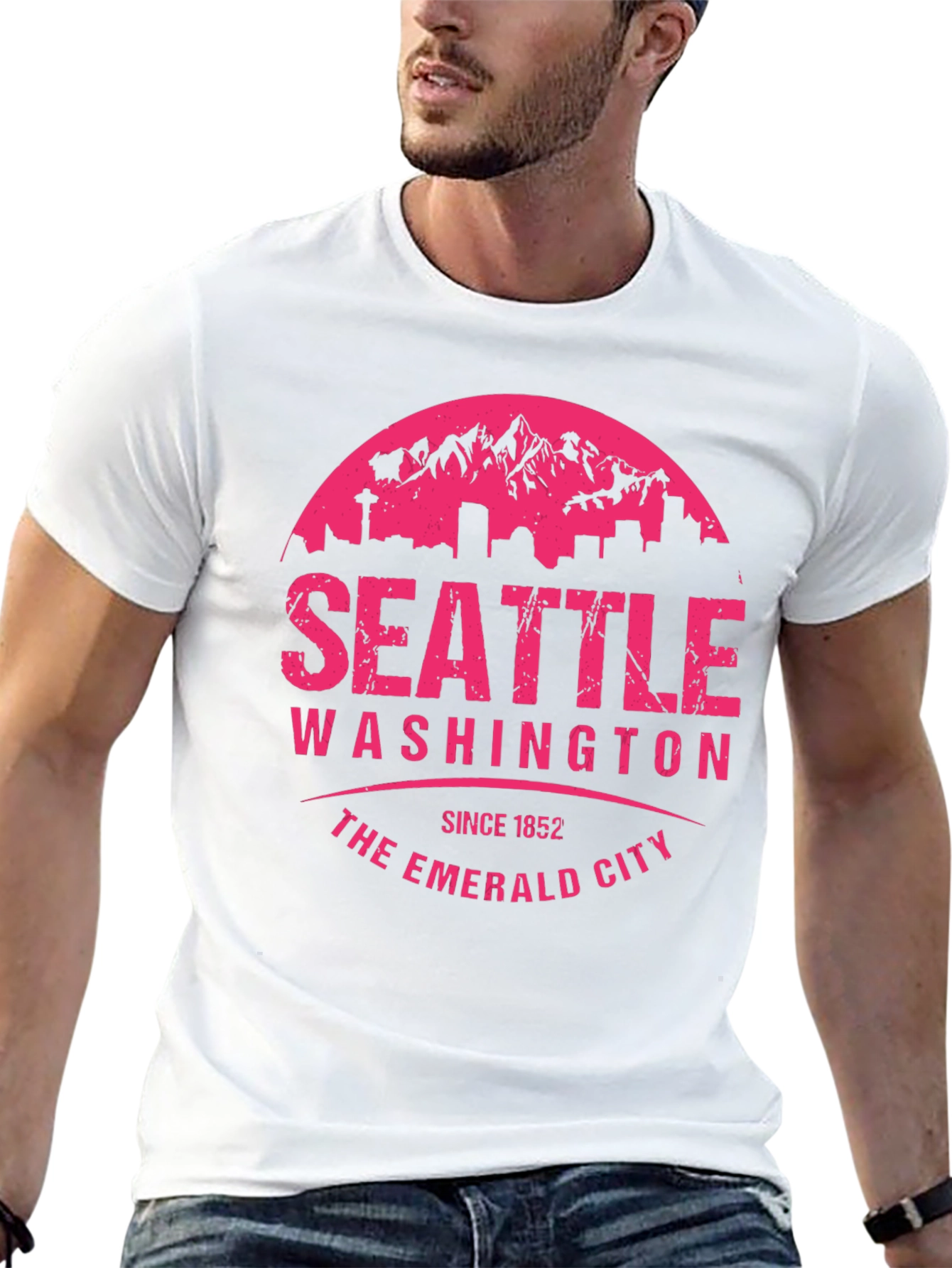 Seattle Washington Emerald City Graphic T-Shirt