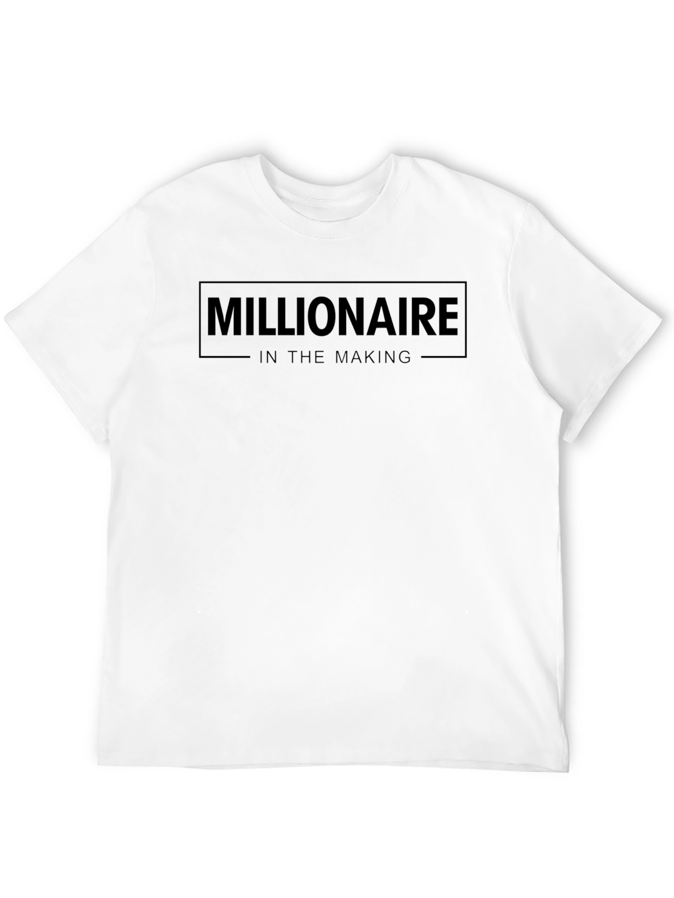 Millionaire In The Making Black Graphic T-Shirt