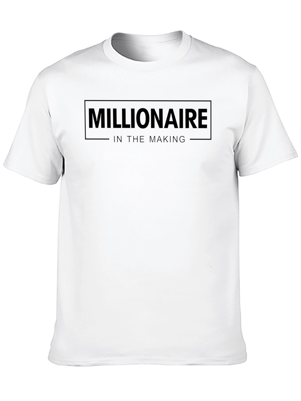 Millionaire In The Making Black Graphic T-Shirt