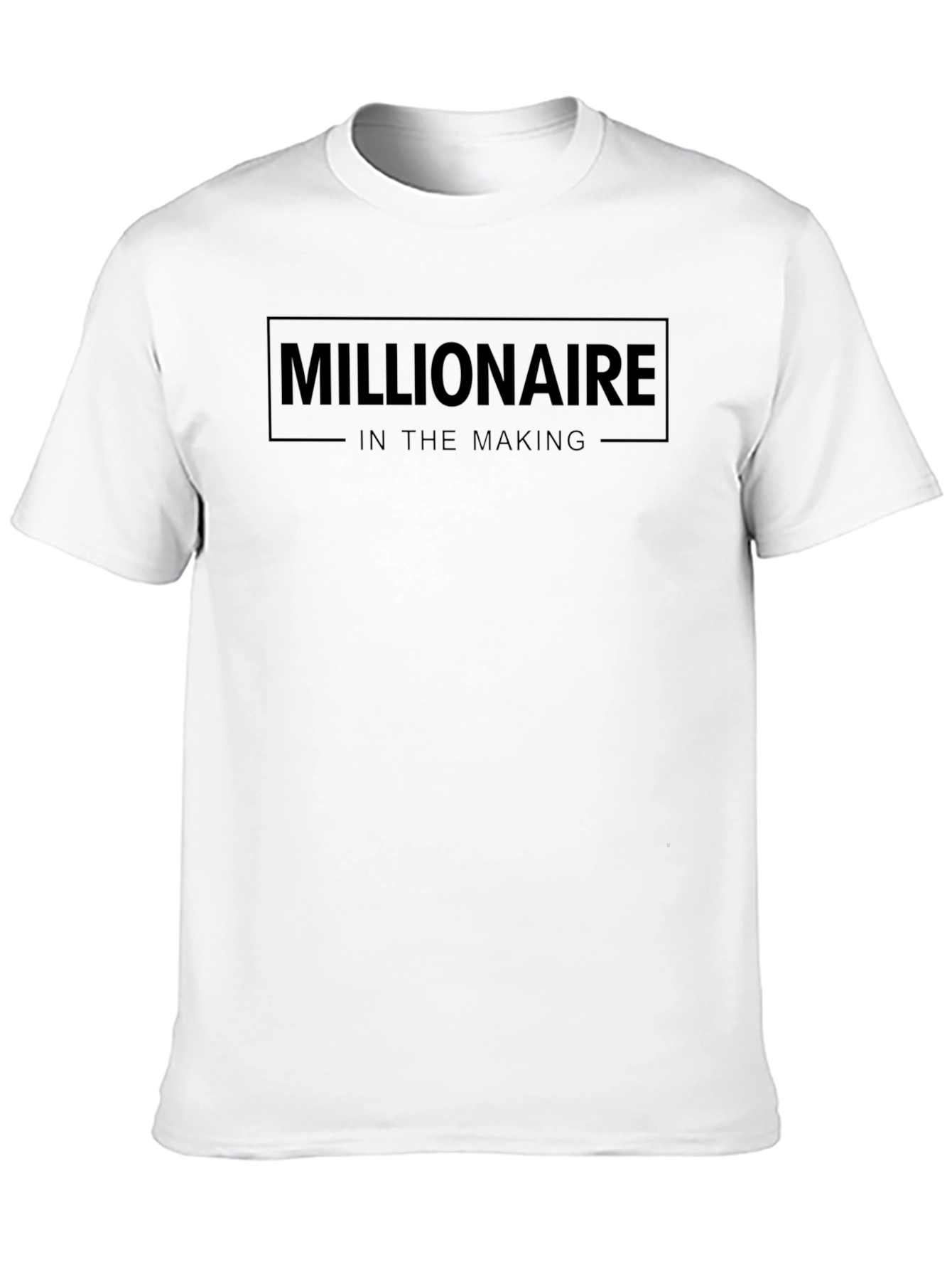 Millionaire In The Making Black Graphic T-Shirt