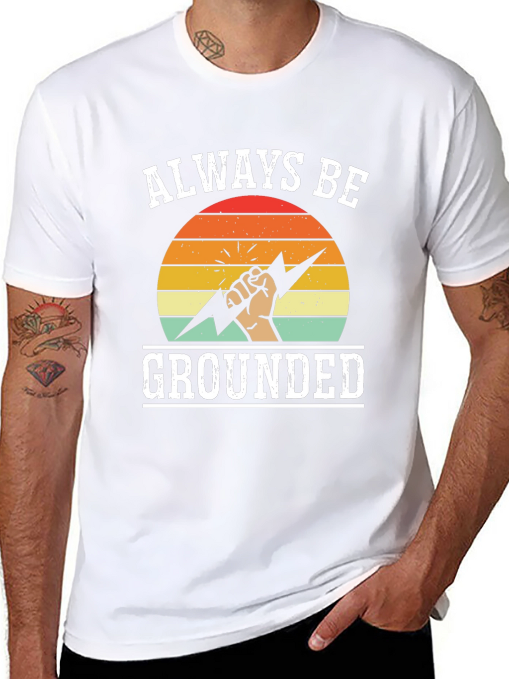 Always Be Grounded T-Shirt - Funny Electrician Tee