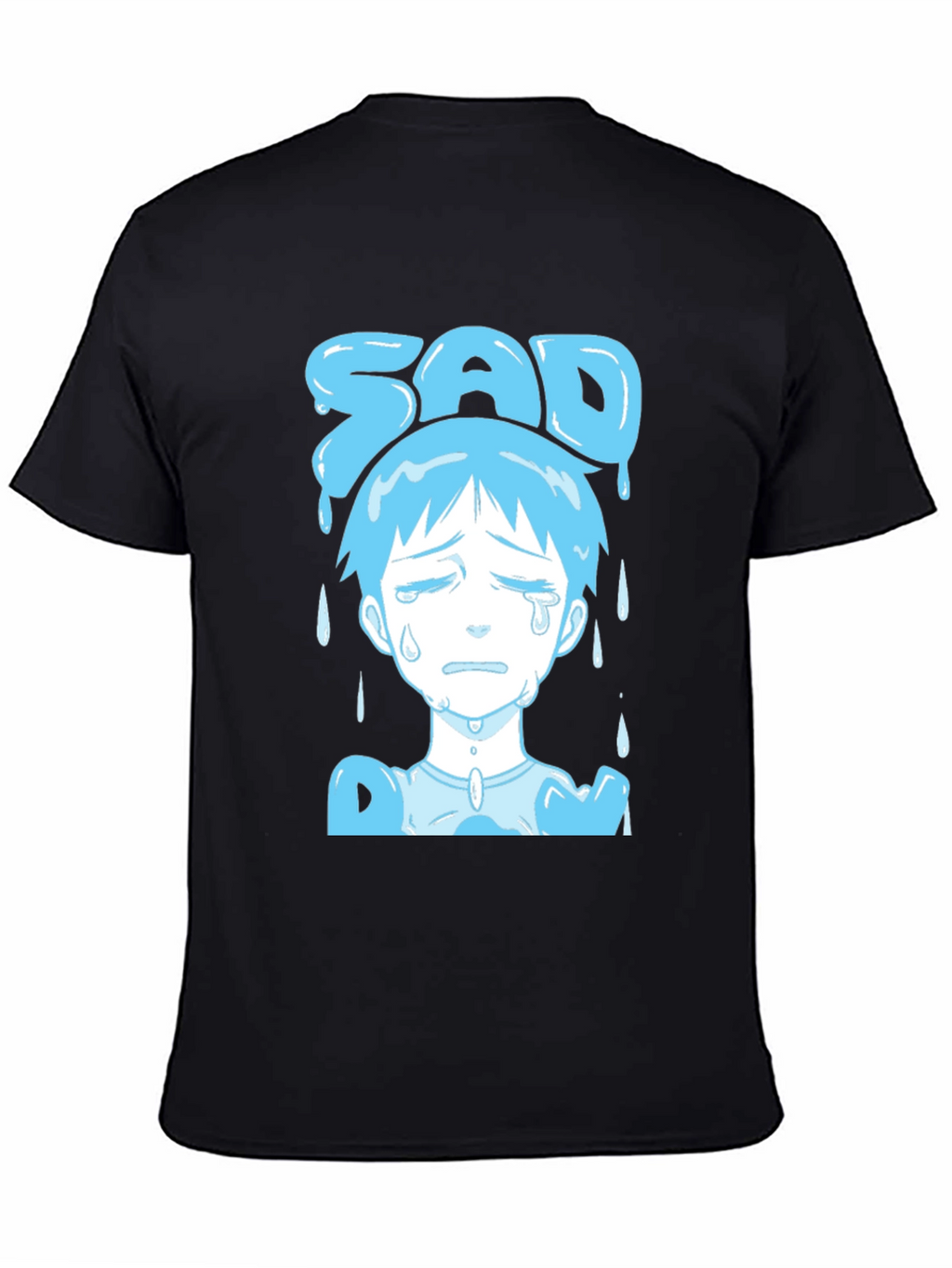 Sad Boy Blue Anime T-Shirt