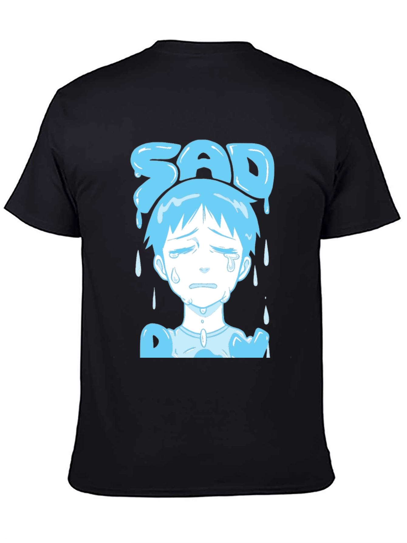 Sad Boy Blue Anime T-Shirt