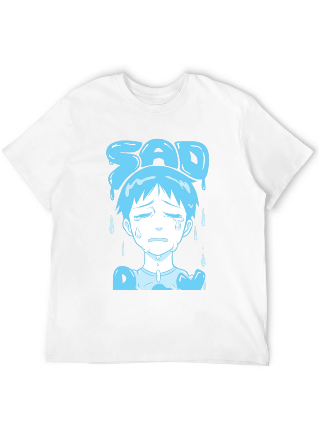 Sad Boy Blue Anime T-Shirt