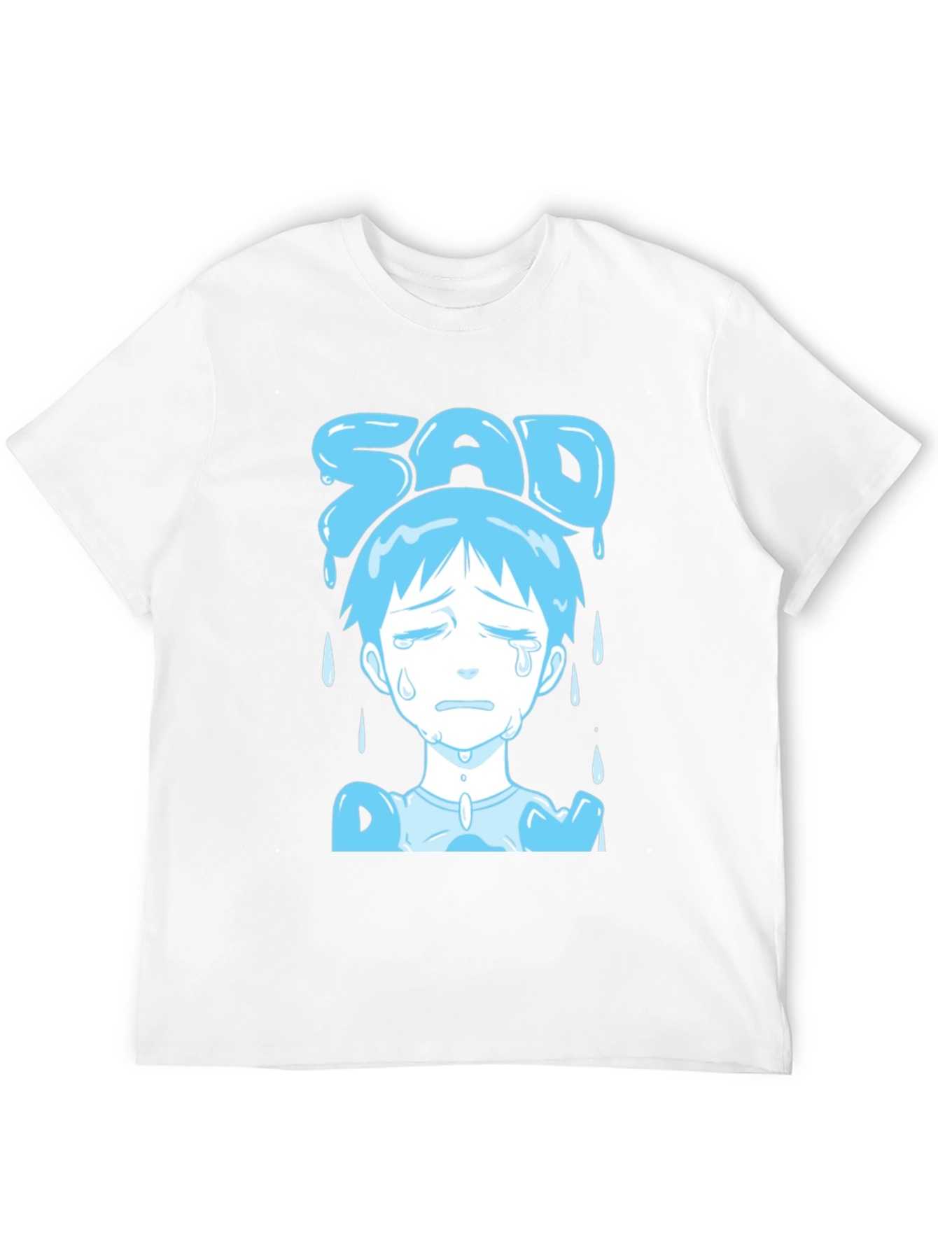 Sad Boy Blue Anime T-Shirt