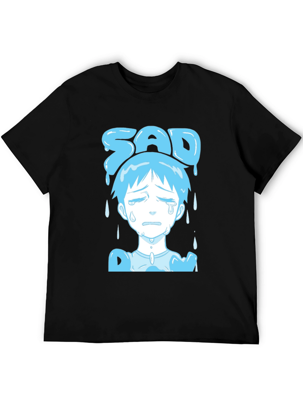 Sad Boy Blue Anime T-Shirt