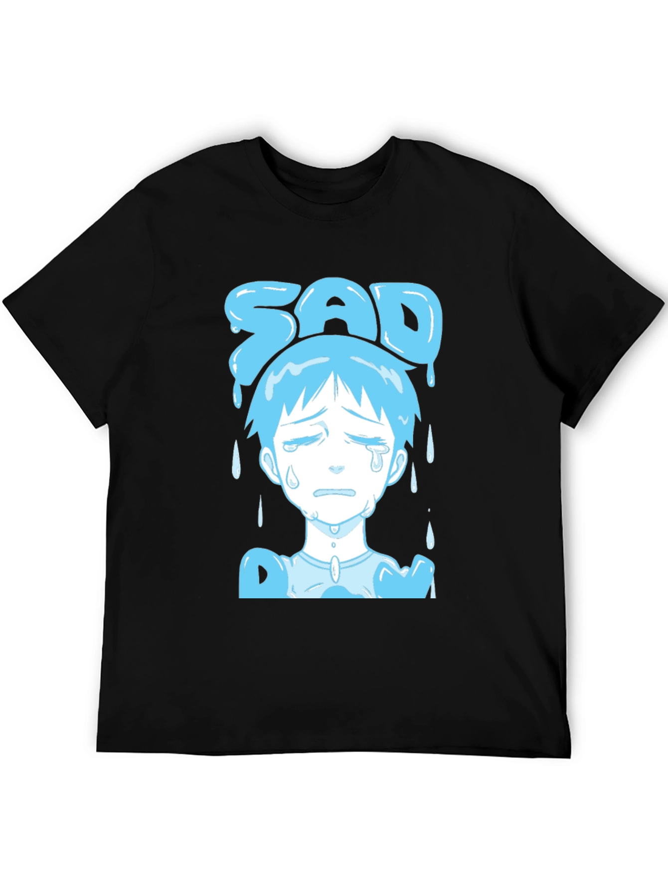 Sad Boy Blue Anime T-Shirt