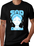 Sad Boy Blue Anime T-Shirt