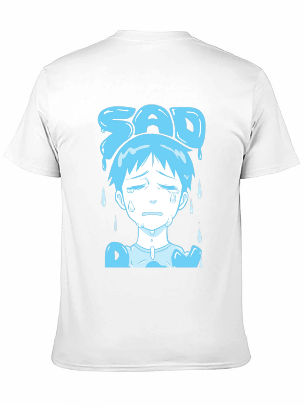 Sad Boy Blue Anime T-Shirt