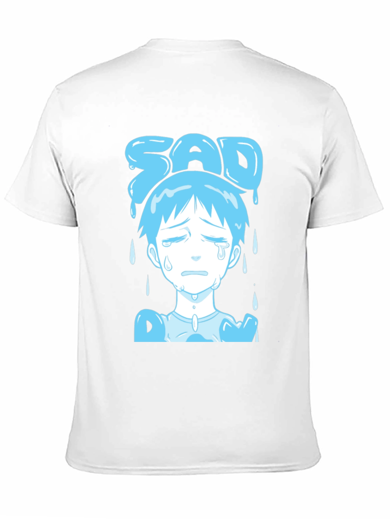 Sad Boy Blue Anime T-Shirt