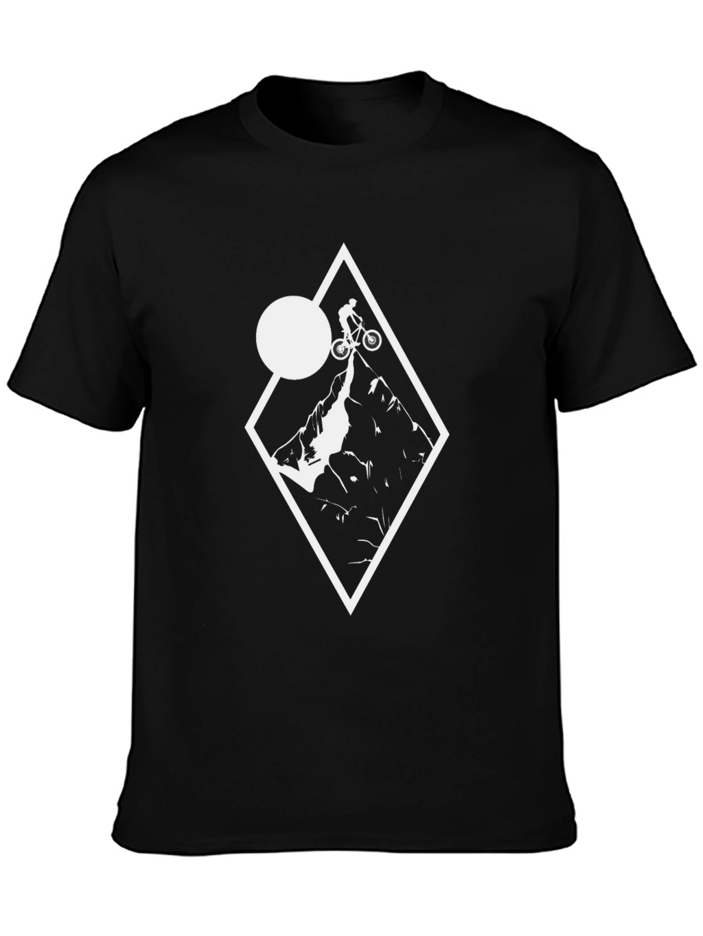 Mountain Biker Graphic Tee - Black