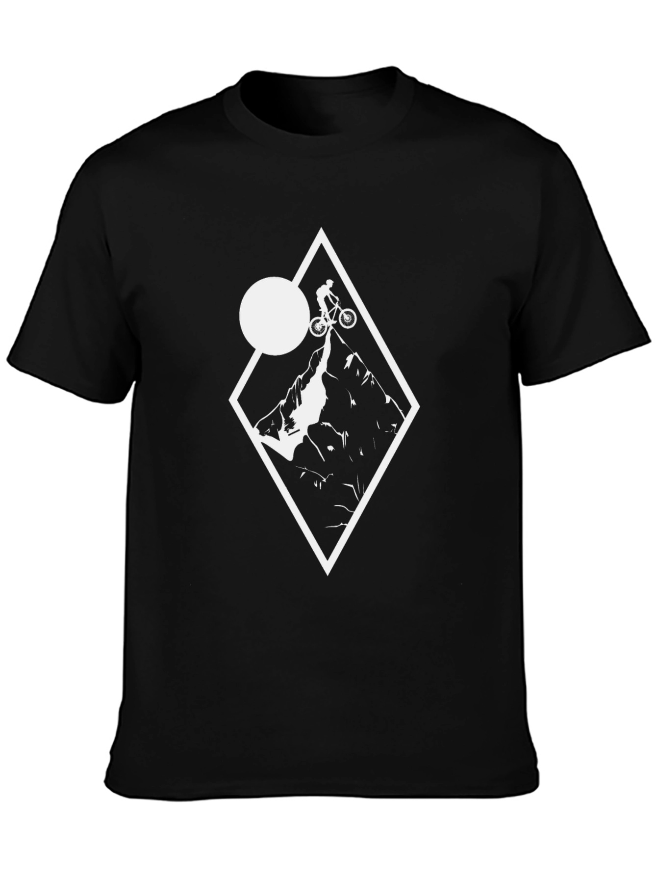 Mountain Biker Graphic Tee - Black
