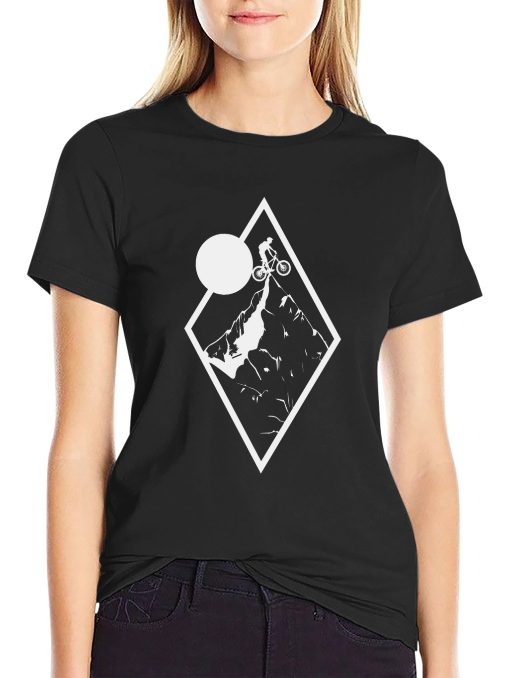 Mountain Biker Graphic Tee - Black