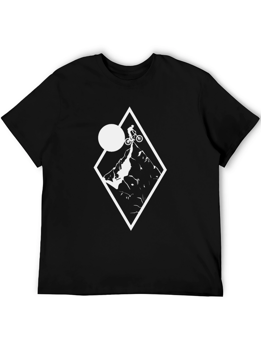 Mountain Biker Graphic Tee - Black