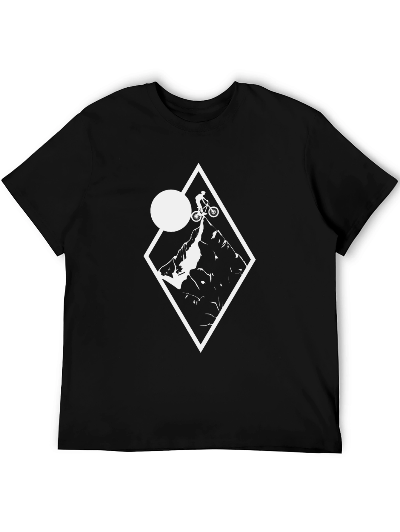 Mountain Biker Graphic Tee - Black
