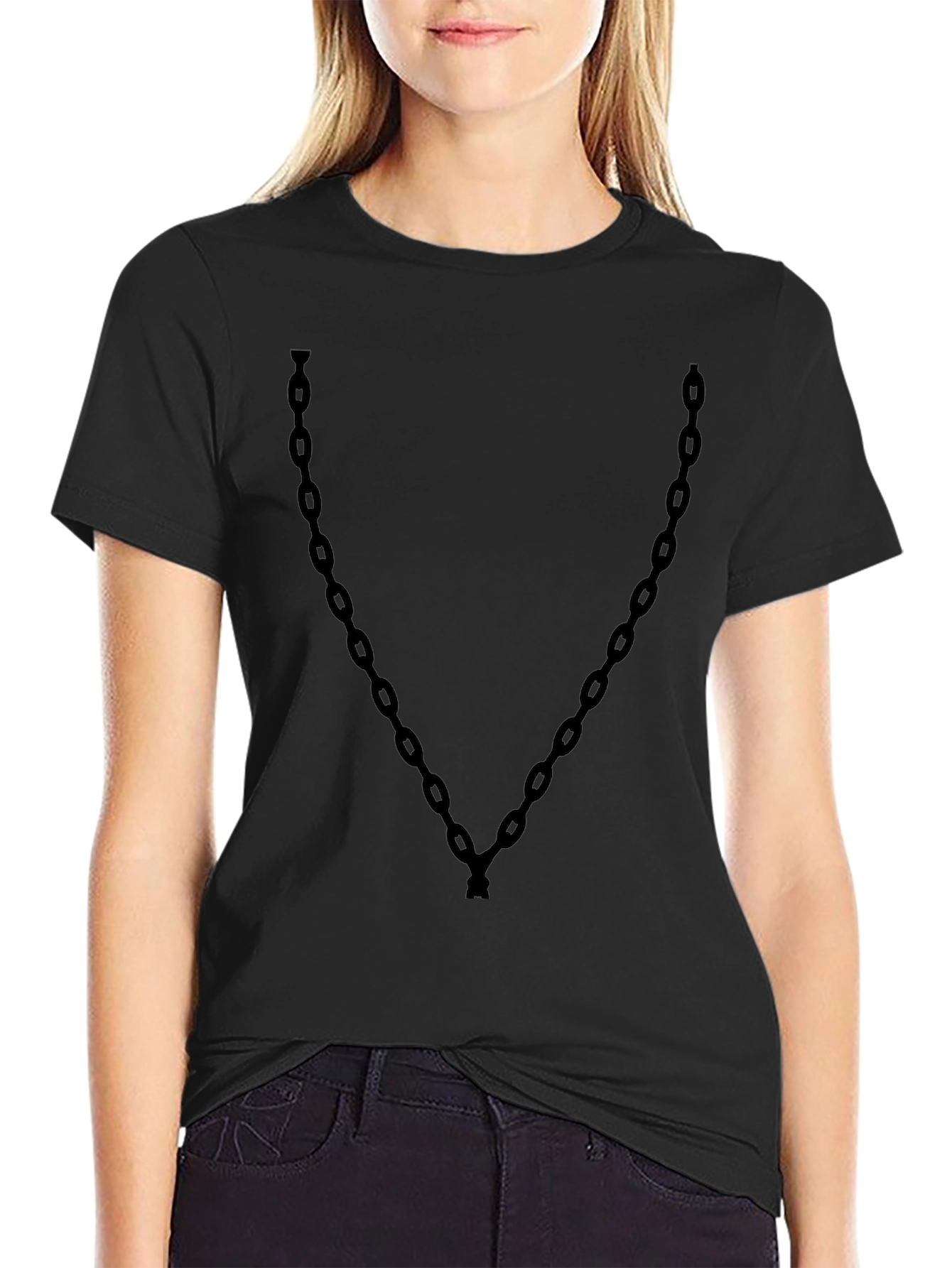 Chain Graphic T-Shirt - Casual Streetwear