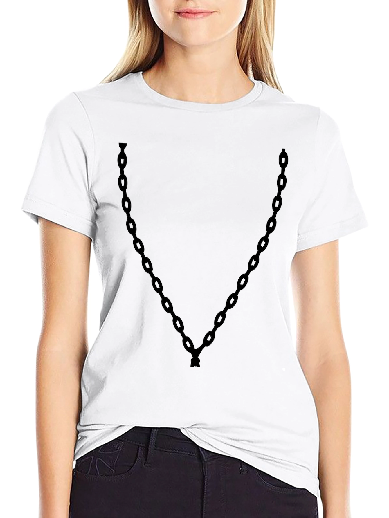 Chain Graphic T-Shirt - Casual Streetwear