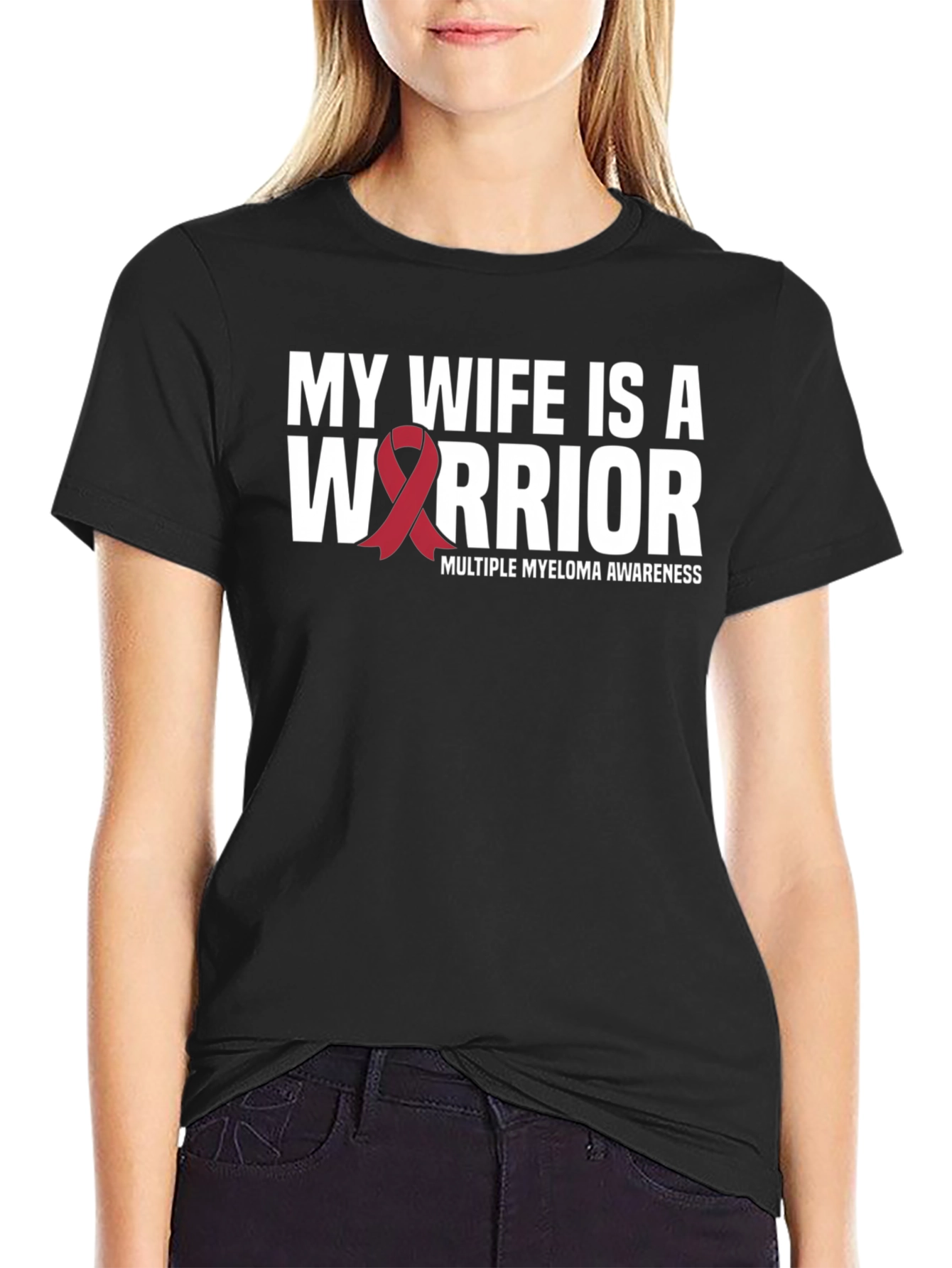 My Wife Is A Warrior Multiple Myeloma Awareness T-Shirt