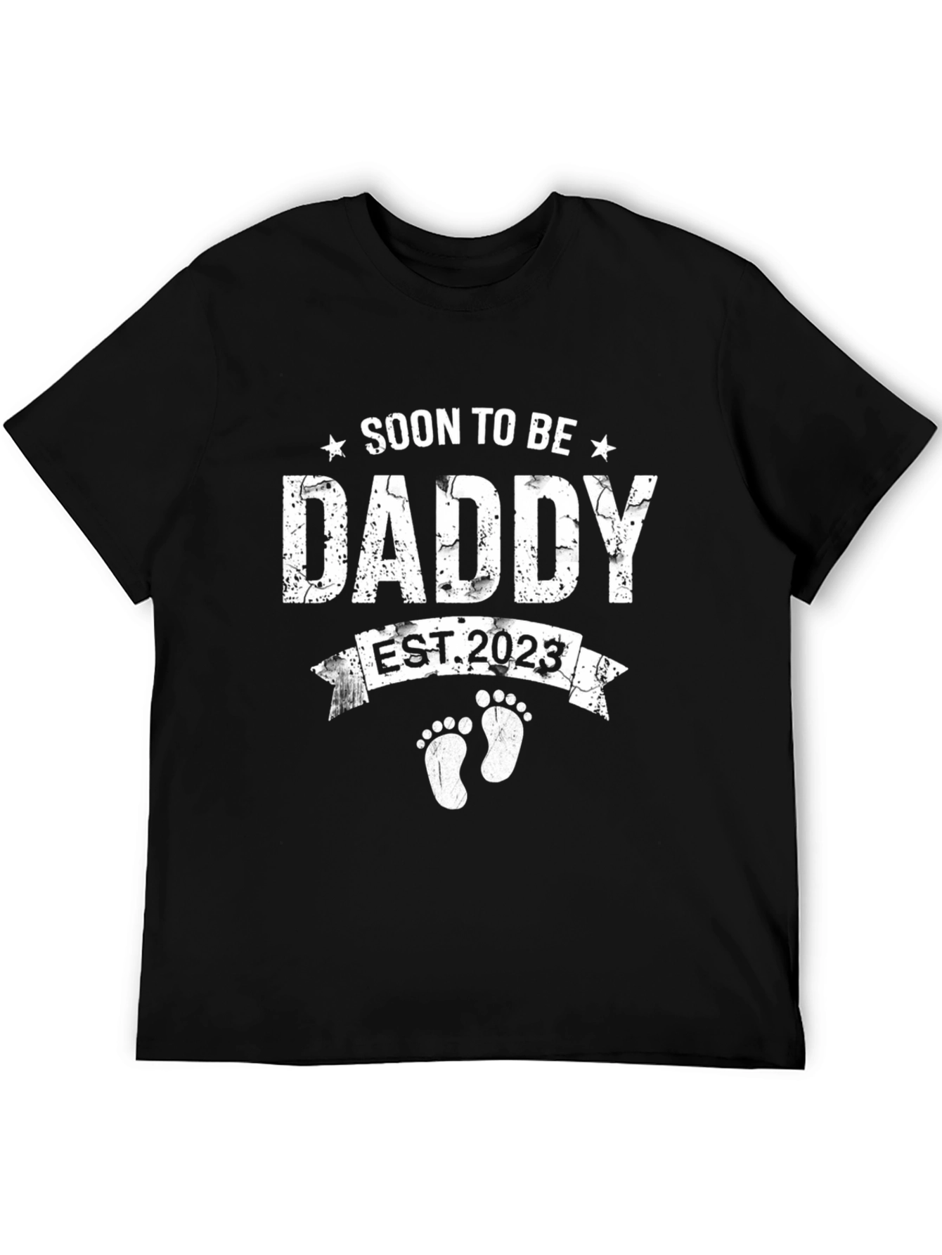Soon To Be Daddy EST. 2023 Black T-Shirt