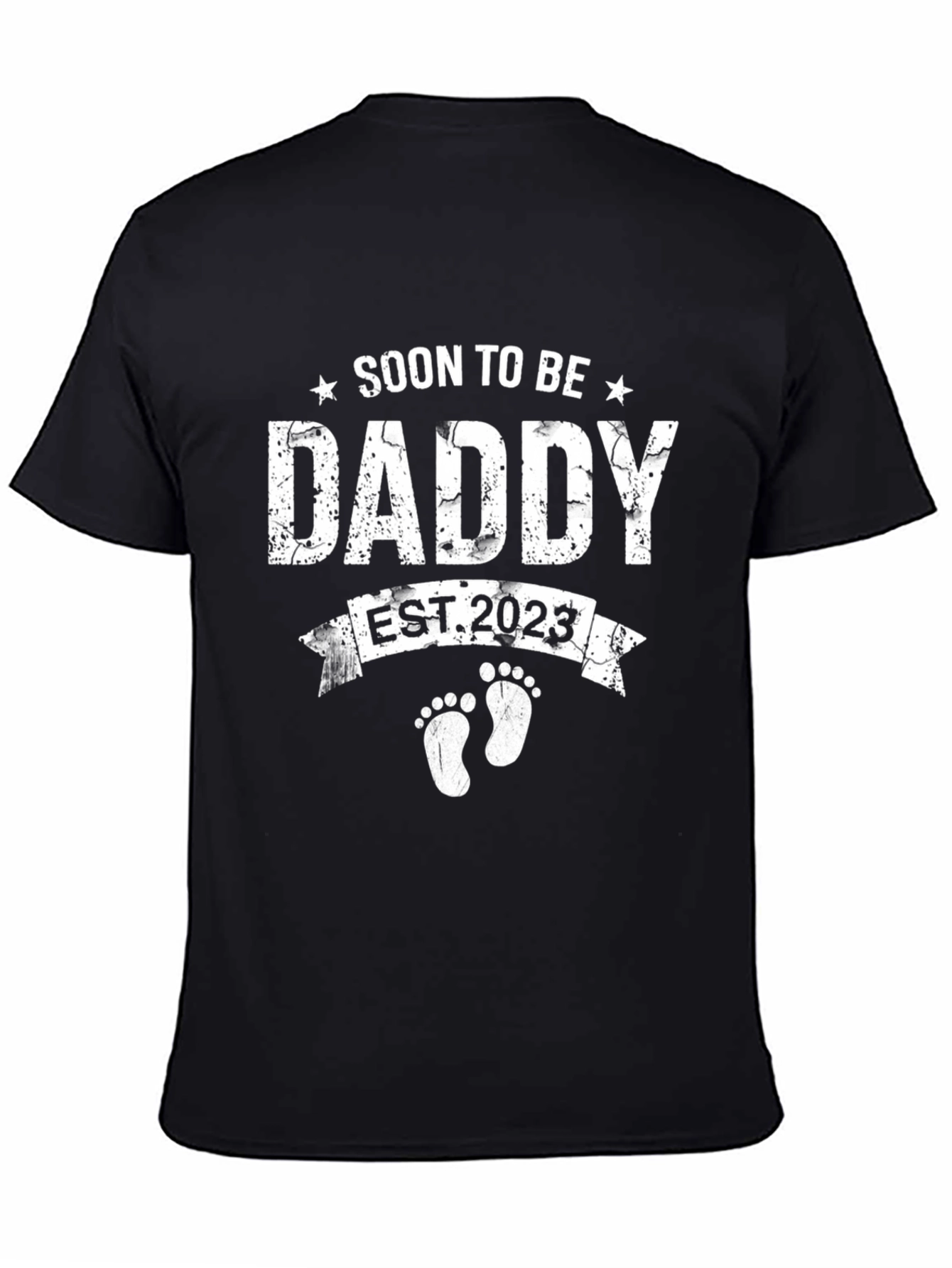 Soon To Be Daddy EST. 2023 Black T-Shirt
