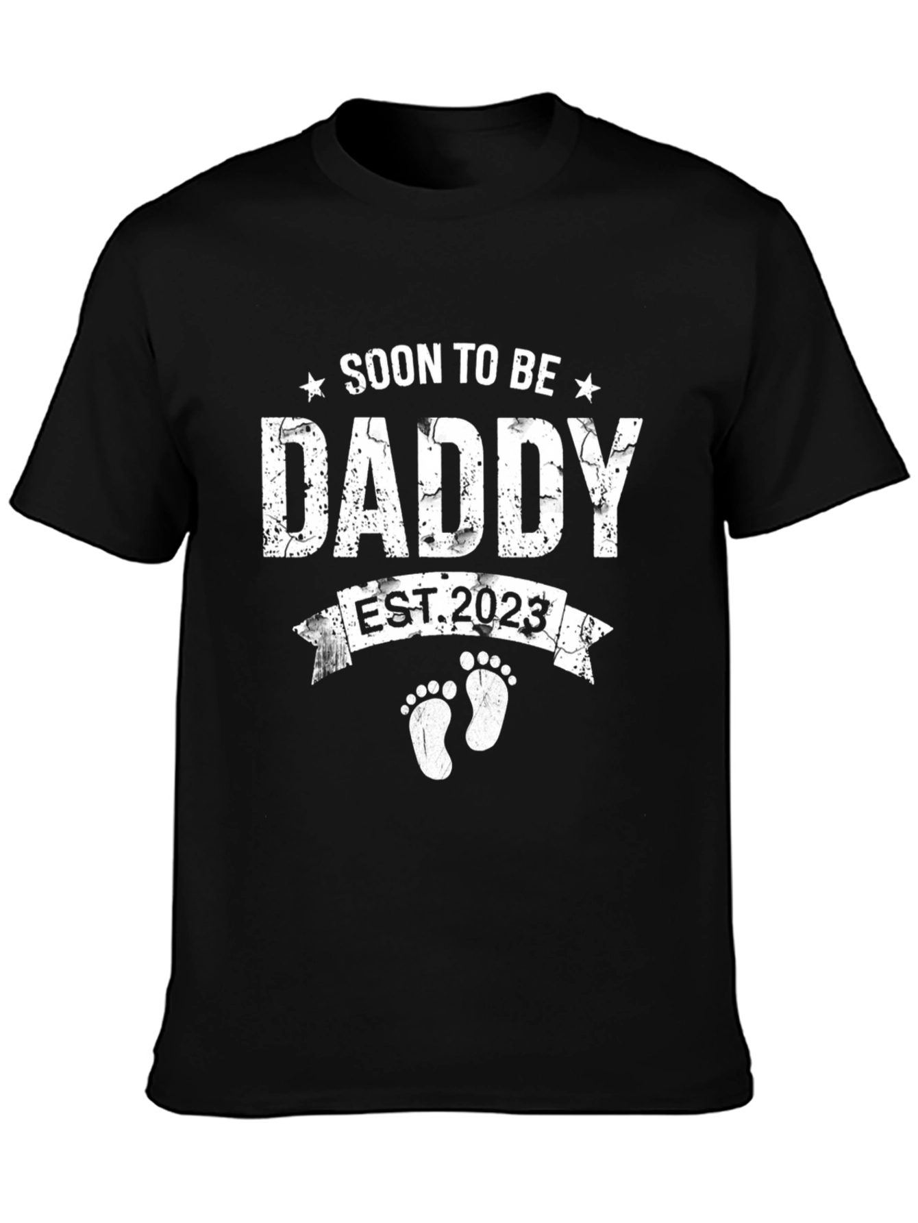 Soon To Be Daddy EST. 2023 Black T-Shirt