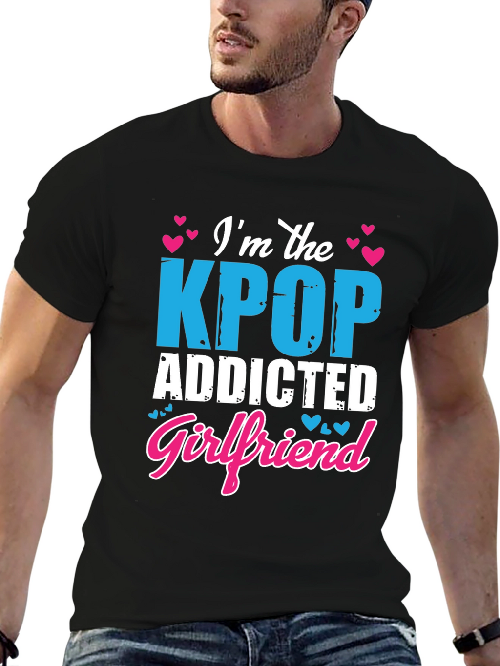 Kpop Addicted Girlfriend Graphic Tee