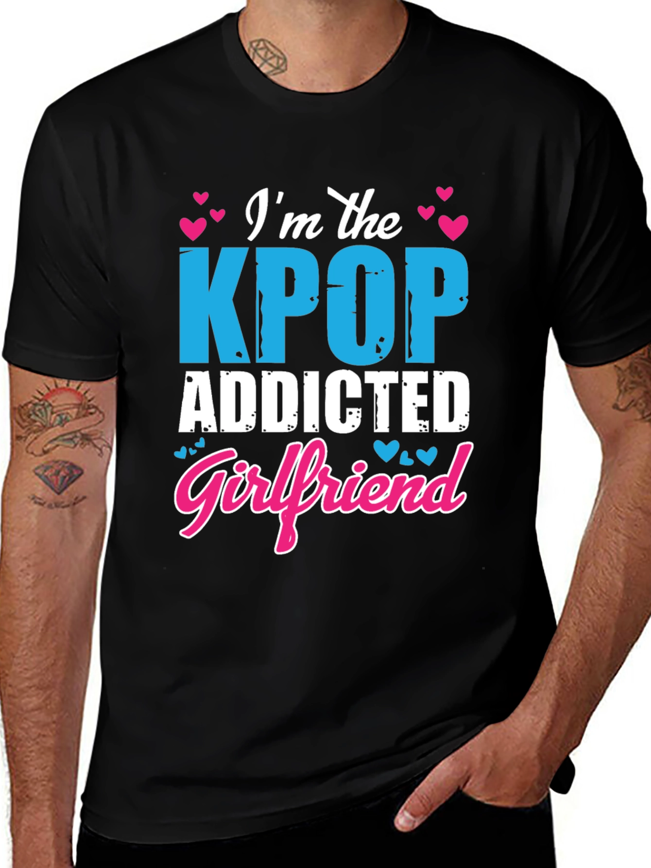 Kpop Addicted Girlfriend Graphic Tee