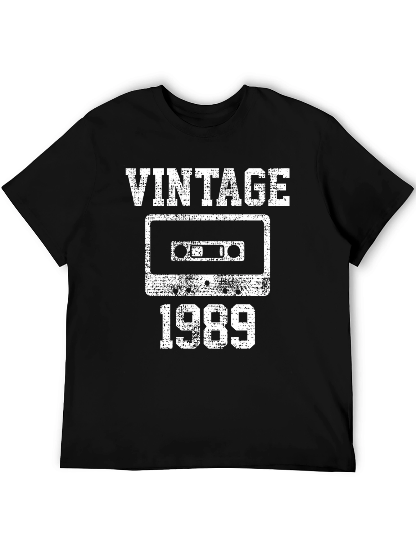 Vintage 1989 Cassette T-Shirt - Retro Music Lover Tee