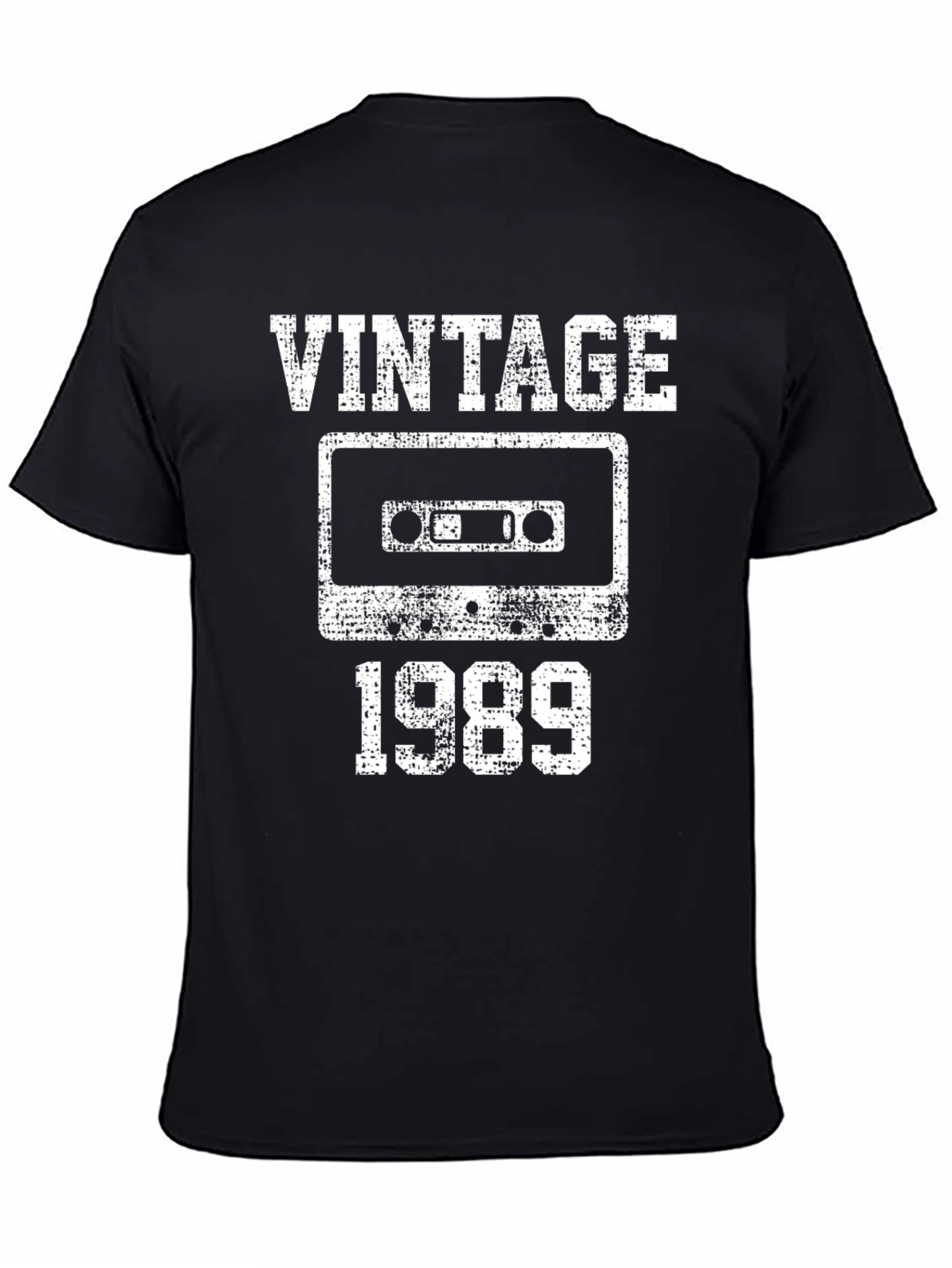 Vintage 1989 Cassette T-Shirt - Retro Music Lover Tee
